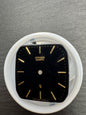 Citizen Original Zifferblatt 2820-263836 „Citizen Quartz" (eckig, Glanzschwarz/Gold, applizierte Indizes) – NOS