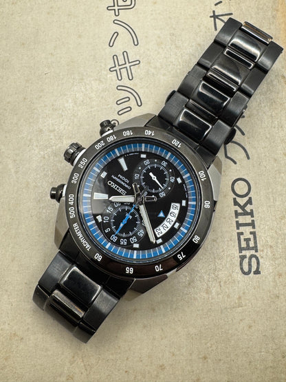 Seiko Chronograph 7T94-0AY0 – Quarz, Tachymeter, 100 m – 43,5 mm – März 2008