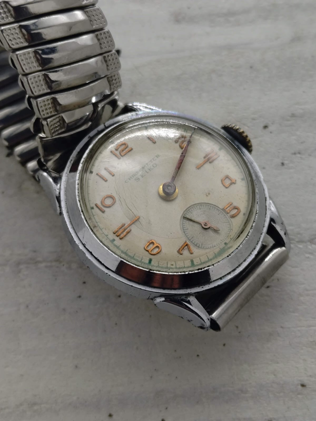 Seiko Chronometer – Case No. 1049 – Caliber 10A, manual wind with small seconds – July 1948 – freshly serviced