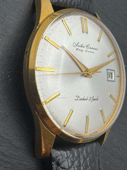 Seiko Cronos Self Dater – Réf. J15016E – Mouvement Cronos, 21 rubis, remontage manuel – Daini Seikosha, 1963 – récemment révisée