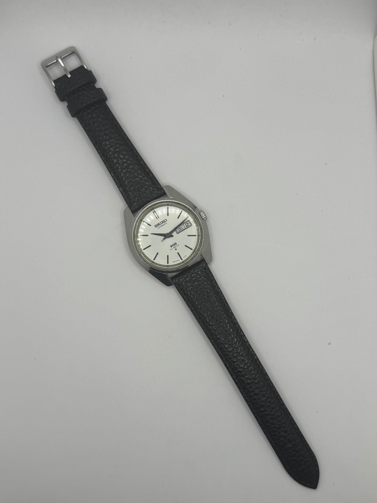 King Seiko Hi-Beat 5626-7000 – Calibre 5626A, Suwa Seikosha – Acier inoxydable, couronne signée KS – Juin 1970 – fraîchement révisée