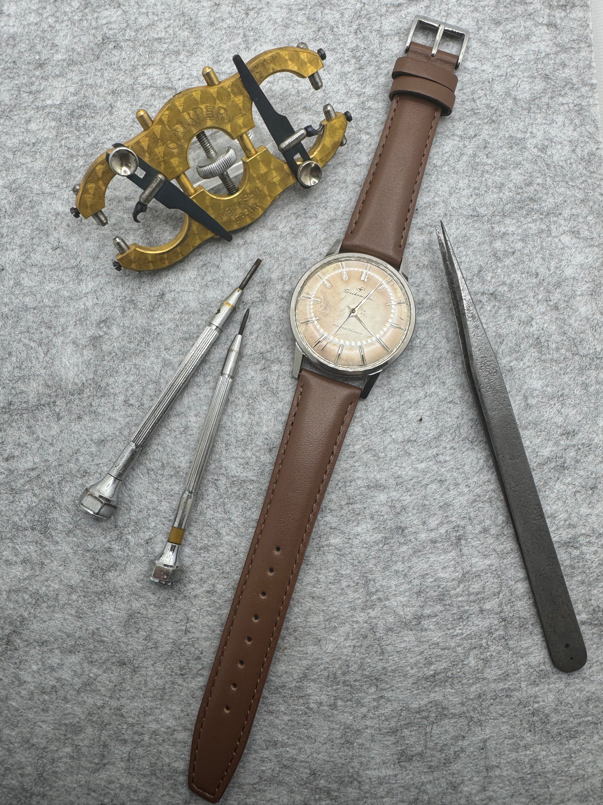 Seikomatic Diashock – Ref. J14075, Cal. 603, 20 Jewels – Tropical Dial – ca. 1961 – Anfang 2026 komplett revidiert