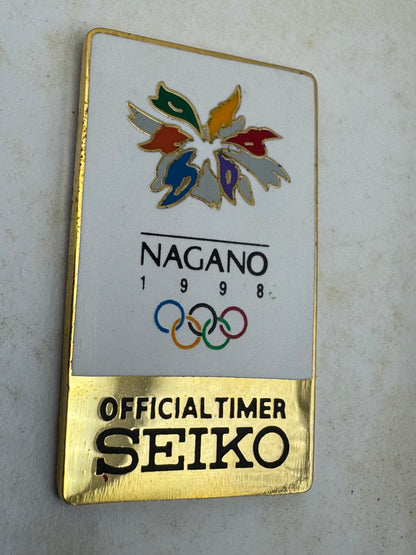 Seiko ALBA „Spoon“ Nagano 1998 Olympic Model – JDM Full Set inkl. Original Olympia-Pin (Ref. W626-4010, Oktober 1997)