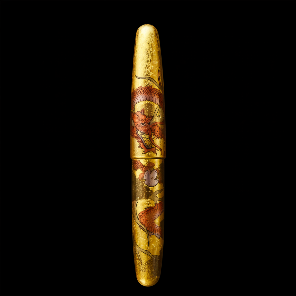 Wancher Dream Pen Rising Sun Maki-e - Dragon