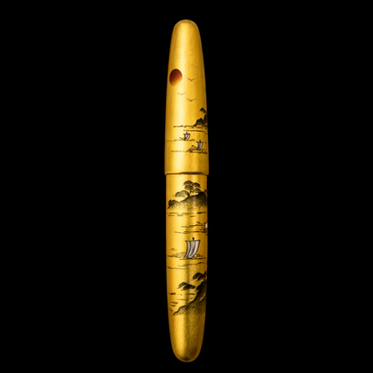 Wancher Dream Pen Rising Sun Maki-e - Sansui