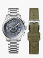 KUOE OLD SMITH 90-012 Automatik-Chronograph 37 mm - Navy Zifferblatt