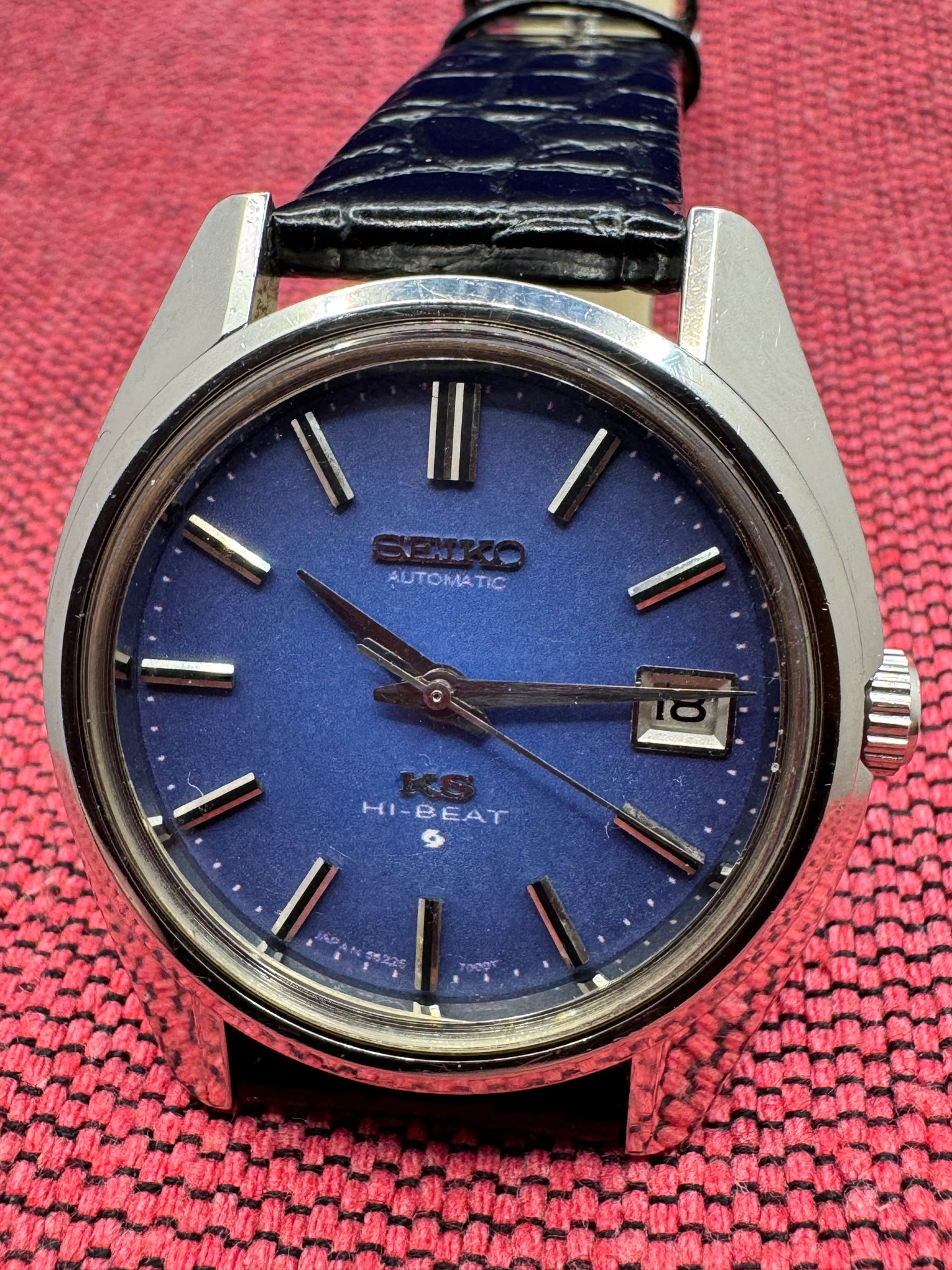 King Seiko 5625-7000 Hi-Beat – seltenes blaues Zifferblatt (Juni 1970), im Januar 2026 komplett revidiert