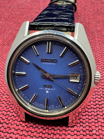 King Seiko 5625-7000 Hi-Beat – seltenes blaues Zifferblatt (Juni 1970), im Januar 2026 komplett revidiert