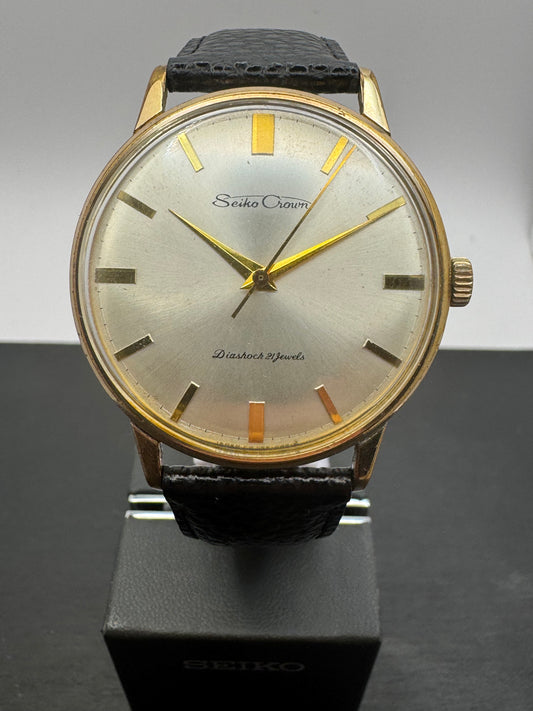 Seiko Crown Diashock 21 Jewels – historischer Vorläufer der Grand Seiko – Referenz J15003 – frühe 1960er Jahre – frisch revidiert