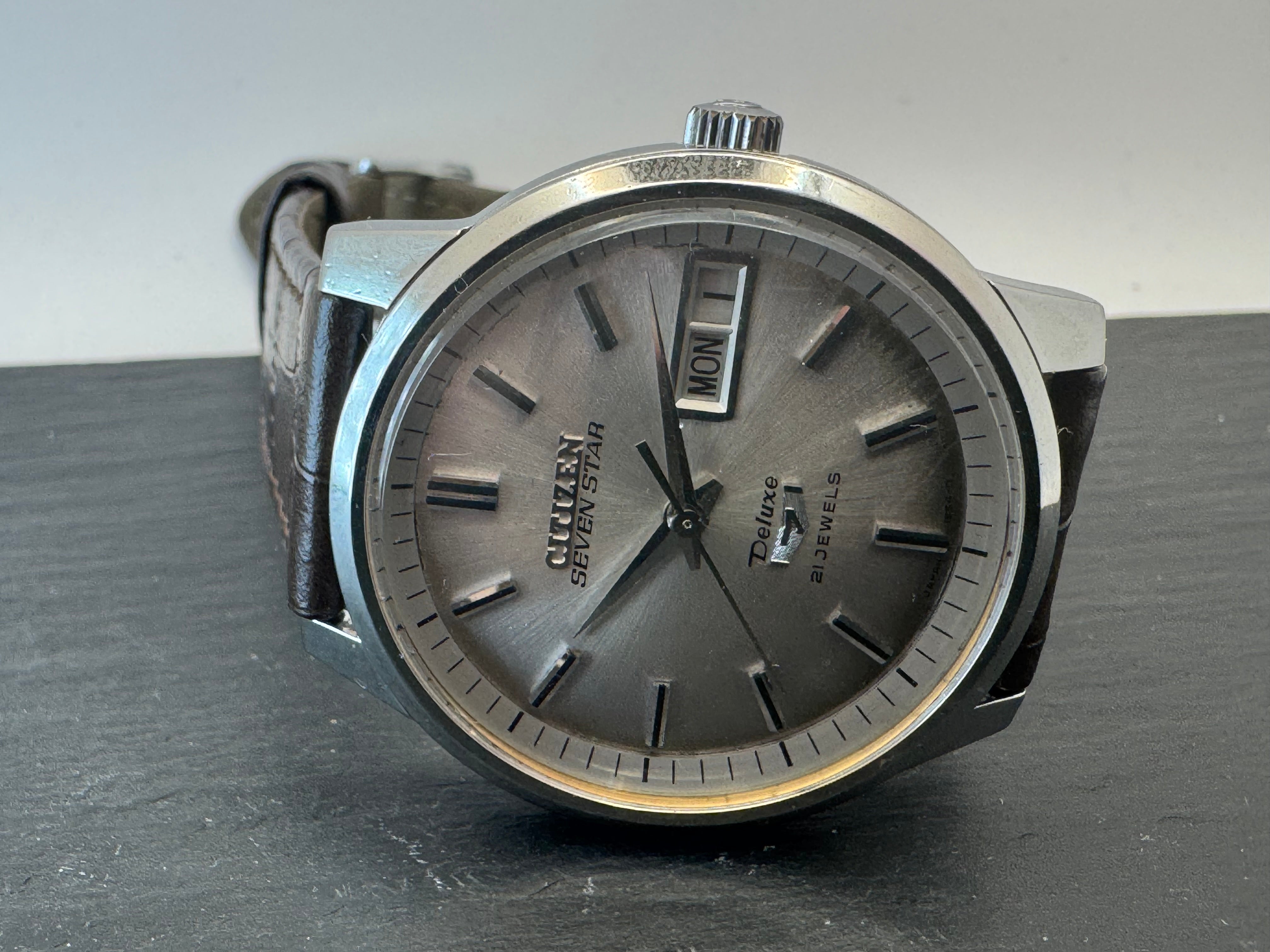 Citizen Seven Star Deluxe Automatic - March 1968 - Tropical Dial