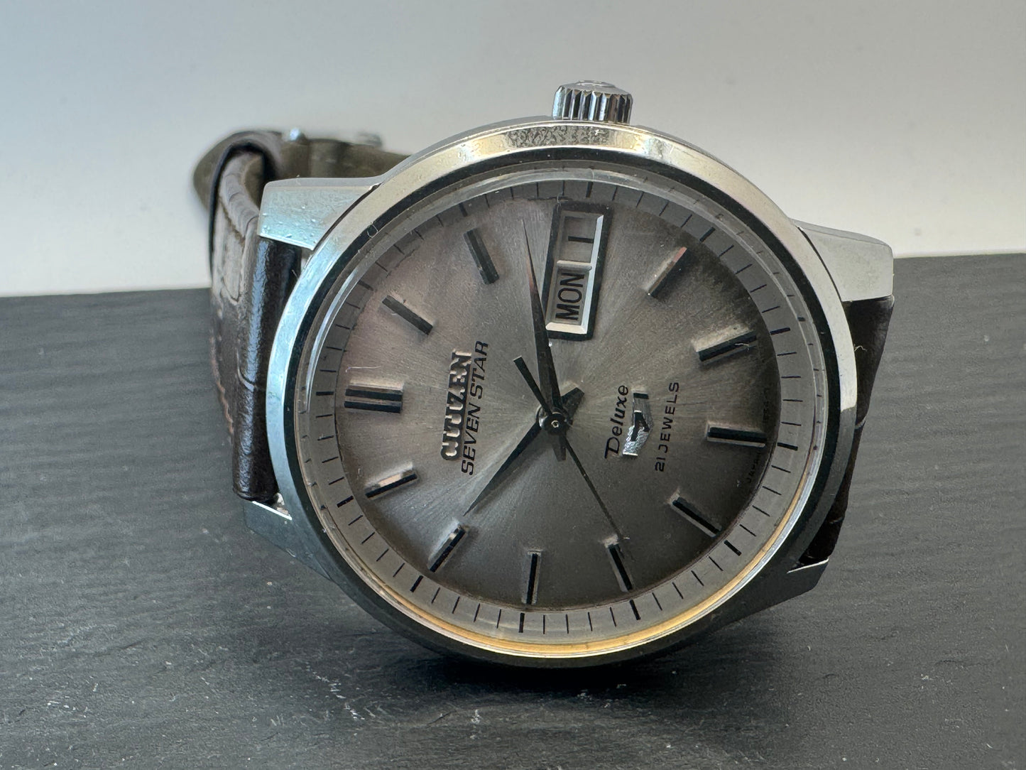 Citizen Seven Star Deluxe Automatic – März 1968 – Tropical Dial – 21 Jewels