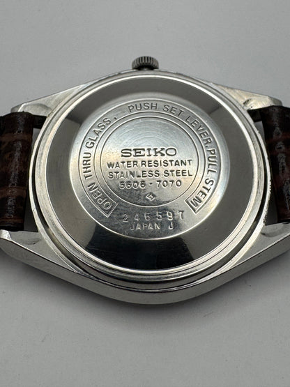 Seiko Lord Matic (LM) Automatic 23 Jewels – April 1972 – klassischer 5606 mit Kanji/Englisch Day-Date
