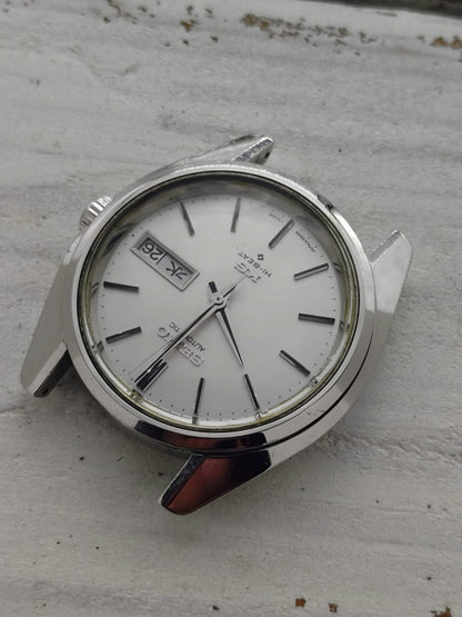 King Seiko Hi-Beat 5626-7000 – Calibre 5626A, Suwa Seikosha – Acier inoxydable, couronne signée KS – Juin 1970 – fraîchement révisée
