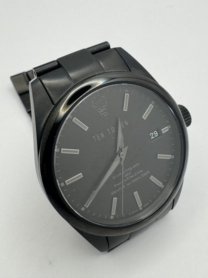 TEN TO SEN „TTSW-GT-BKBK" – All-Black Automatic, 38 mm, MIYOTA 9015 (Full Set, ungetragen 2024)