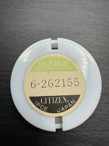 Citizen Original Zifferblatt 2820-262155 „Citizen Quartz" (rechteckig, Mattschwarz/Gold, applizierte Indizes) – NOS