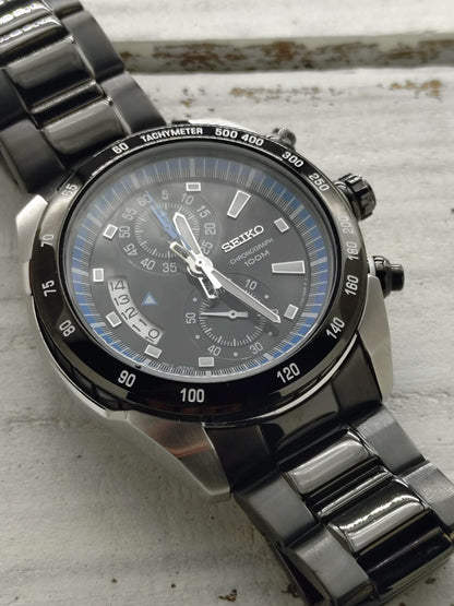 Seiko Chronograph 7T94-0AY0 – Quarz, Tachymeter, 100 m – 43,5 mm – März 2008