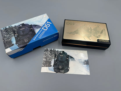 Citizen Eisenbahn-Gedenkuhr 1872–1972 D51 – NOS Full Set mit Medaillen, Originalbox & Umkarton – September 1972