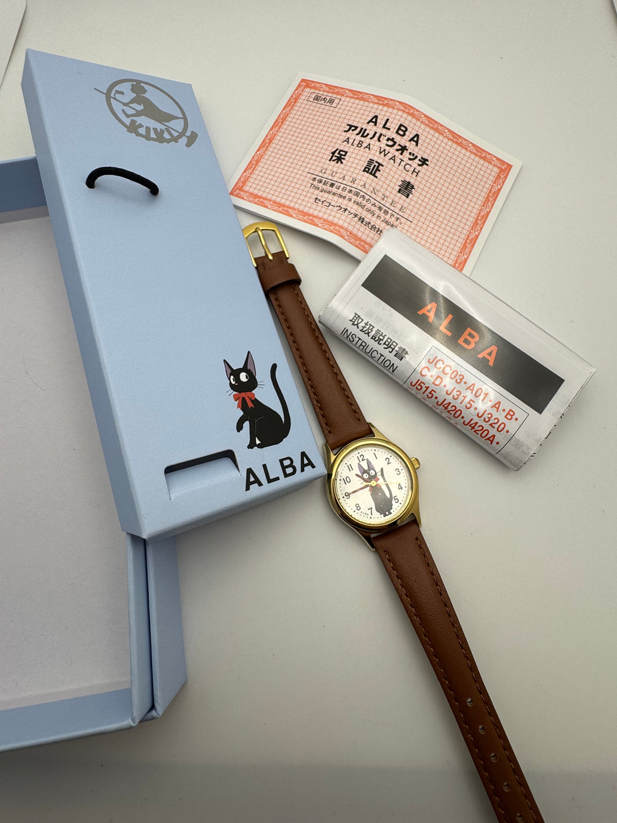 Seiko ALBA ACCK405 - Studio Ghibli "Kiki's Delivery Service", Jiji - unworn in original packaging with Japanese warranty card