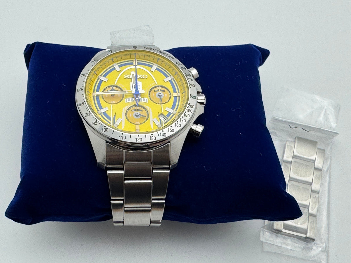 Seiko × Shinkansen Class 923 „Doctor Yellow T4 – Last Run" – Gedenkchronograph Nr. 4244 von 5.000 – ungetragen mit Box und Zertifikat