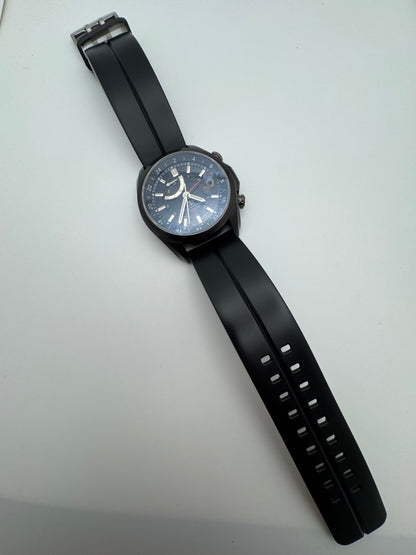 Orient Star Automatic GMT – black ion-plated, power reserve and second time zone – exhibition case back