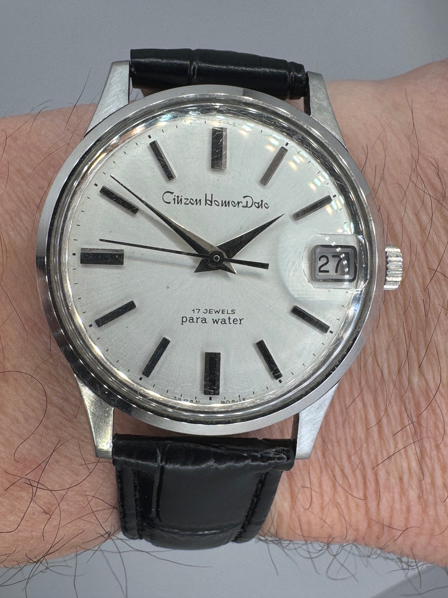 Citizen Homer Date „Para Water“ – Ref. 52702-TA (JDM, November 1967, frisch revidiert)
