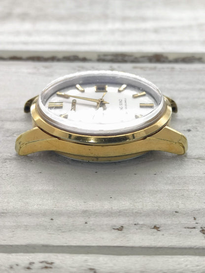 King Seiko 44KS – Ref. 4402-8000 – Caliber 4402A, manual wind with hacking seconds, Daini Seikosha – medallion case back – September 1966 – freshly serviced