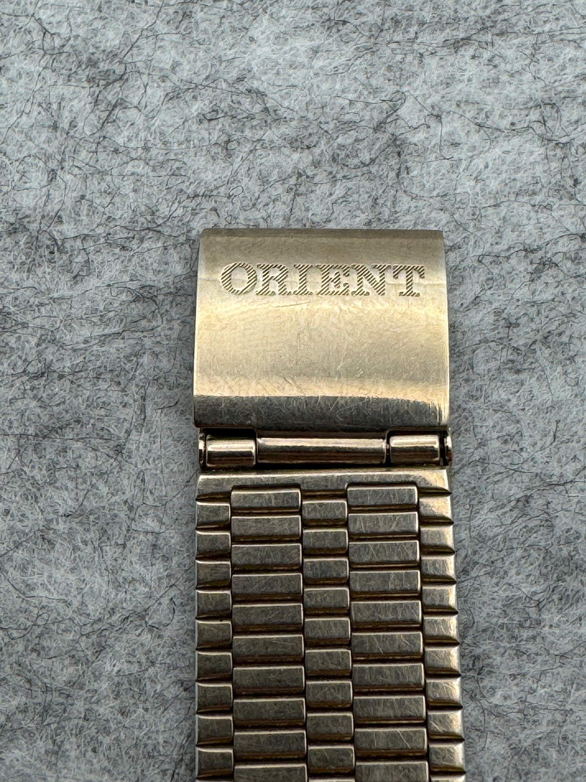 Orient Chandor Quartz - rectangular case, black dial - gold-plated stainless steel