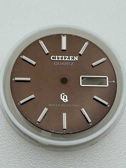 Citizen Quartz — Cadran 7100-711227-Y, marron (NOS)