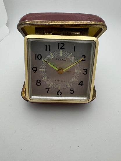 Seiko Reisewecker – Mechanischer Wecker, 2 Jewels (Japan, ca. 1960er Jahre)