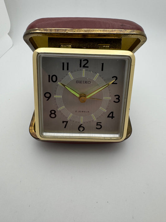 Seiko Reisewecker – Mechanischer Wecker, 2 Jewels (Japan, ca. 1960er Jahre)