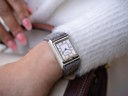 VARIO VERSA Reversible Dual Time Silver-White MoP Watch