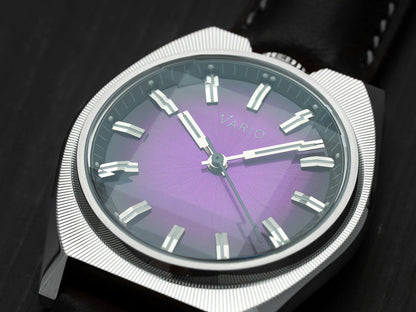 Vario Futurist Watch – Sunburst Purple Fume