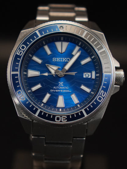 Seiko Prospex Samurai „Save the Ocean" Special Edition SRPD23K1 – Automatik Diver's 200 m, gebraucht, Box & Garantiekarte (blanko)