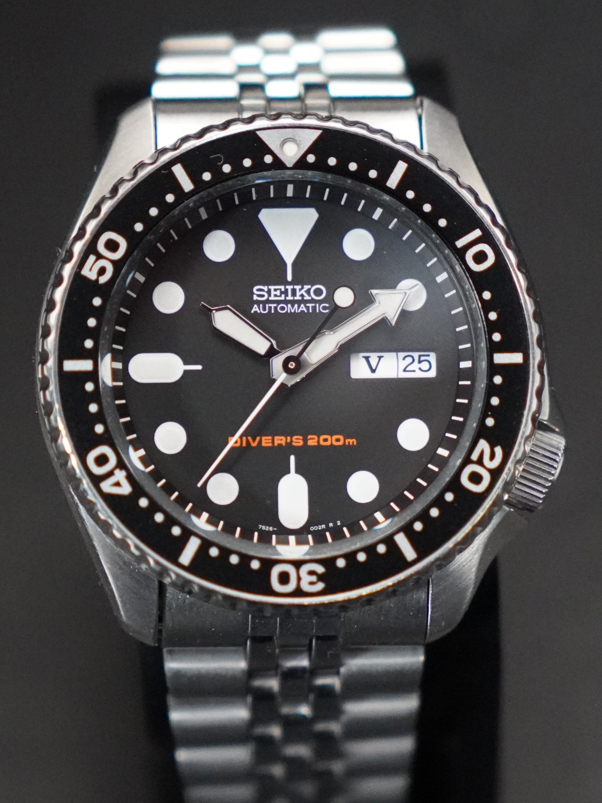Seiko SKX007K2 Diver – Zifferblatt frontal