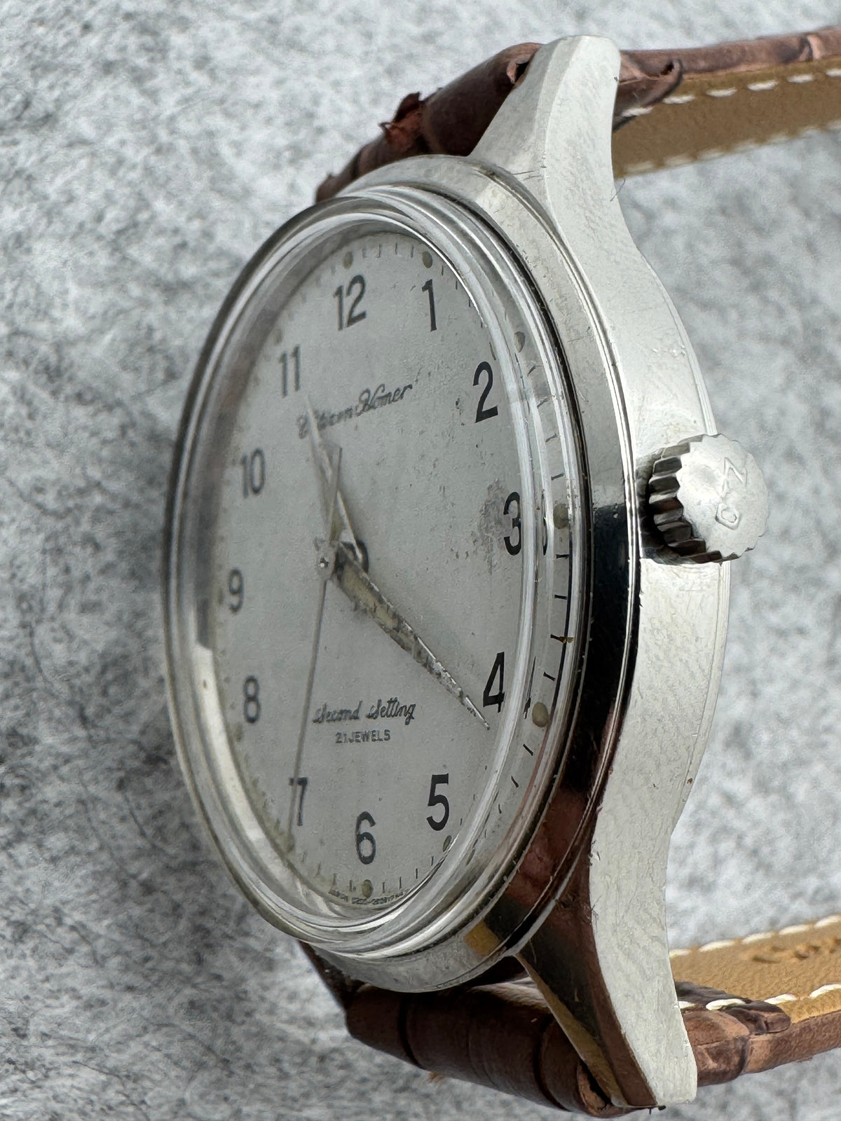 Citizen Homer Second Setting – JNR / Japanese National Railways Montre de service – Shōwa 52 (1977) – 21 rubis – fraîchement révisée