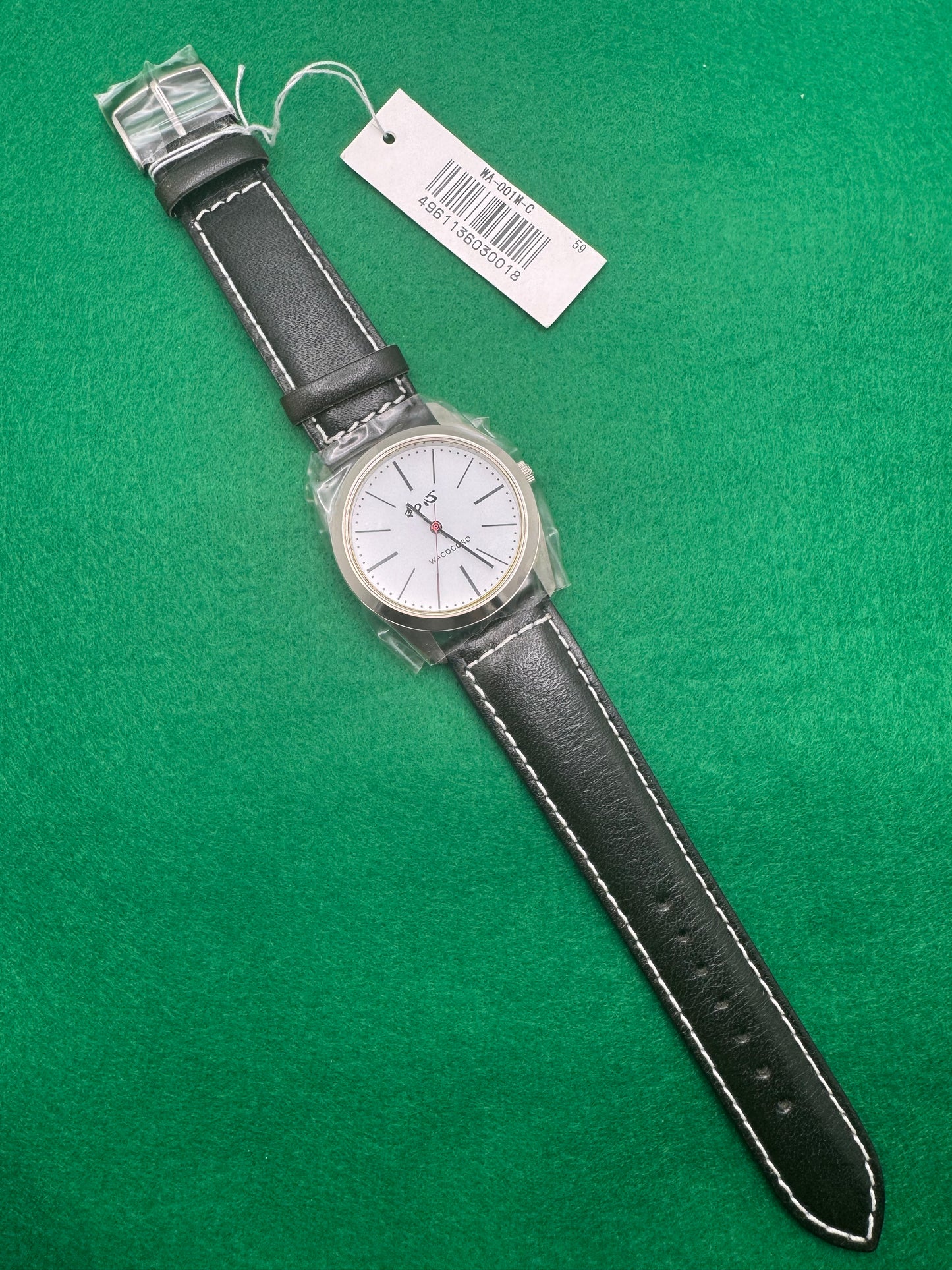 Wacocoro (和心) WA-001M-C – “Piano Leather” Quartz, Japan-Made JDM
