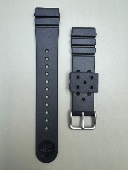 Original Seiko Diver-Armband DAL1BP (22–20 mm) – schwarz (JDM)