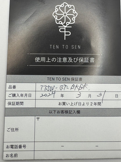 TEN TO SEN „TTSW-GT-BKBK" – All-Black Automatic, 38 mm, MIYOTA 9015 (Full Set, ungetragen 2024)