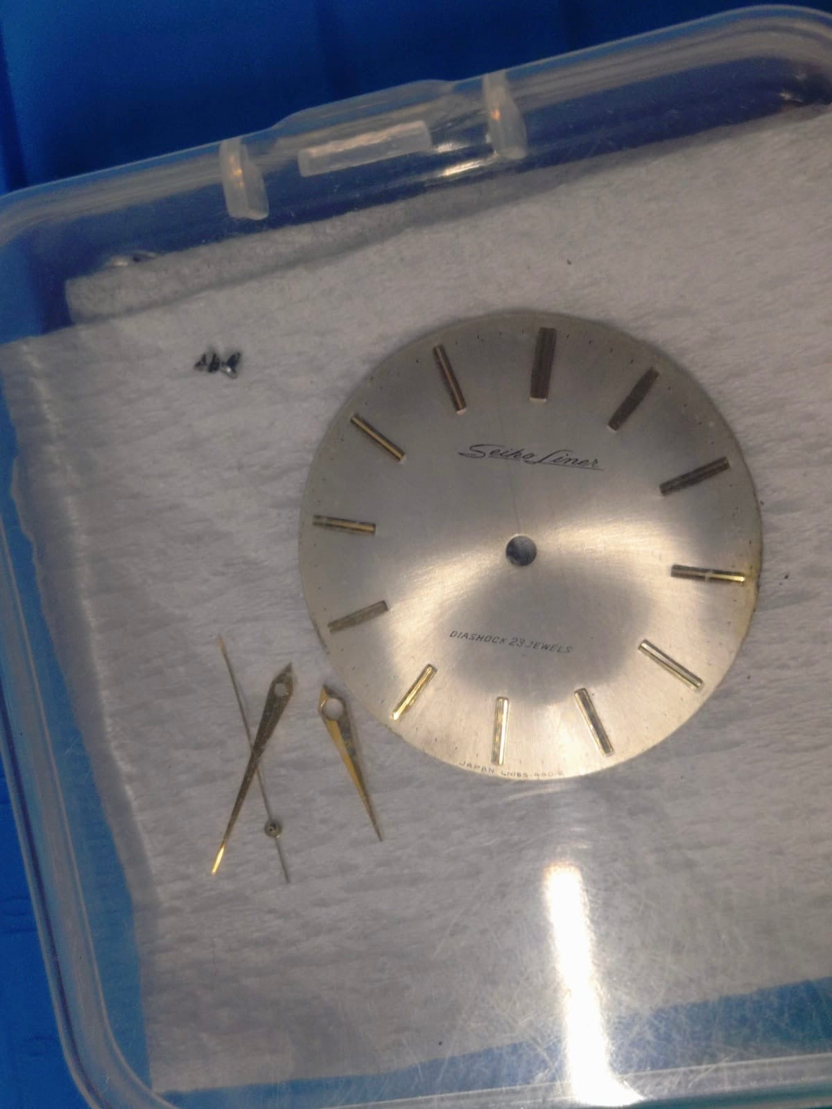 Seiko Liner « Diashock 23 Jewels » – Réf. 15010E – Calibre 3140, remontage manuel – Boîtier en plaqué or, début des années 1960 – fraîchement révisée
