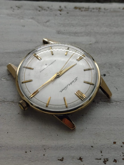 Seiko Liner « Diashock 23 Jewels » – Réf. J15007E – Calibre 3140, remontage manuel – Plaqué or – Début des années 1960 – Récemment révisée