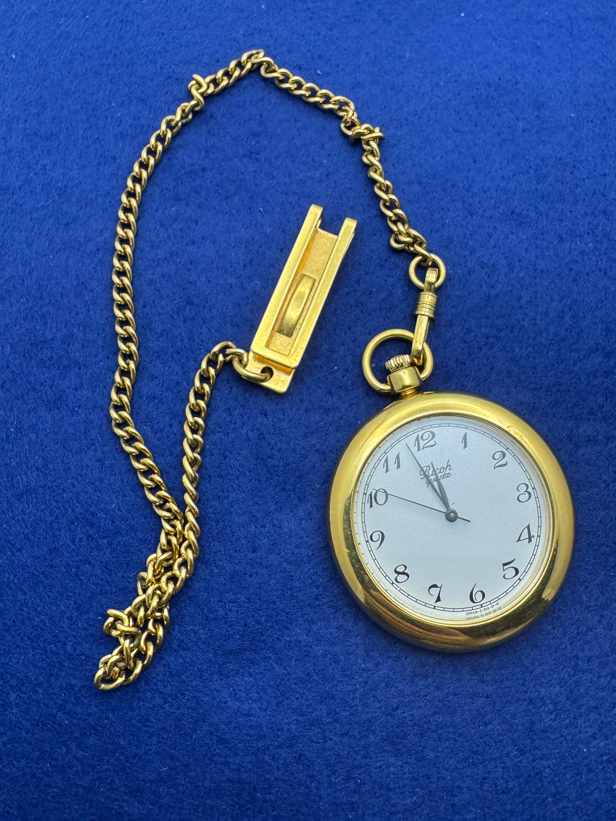 Ricoh Quartz Taschenuhr – Ref. 312011 – 90er Jahre - goldfarben – Vintage Japan