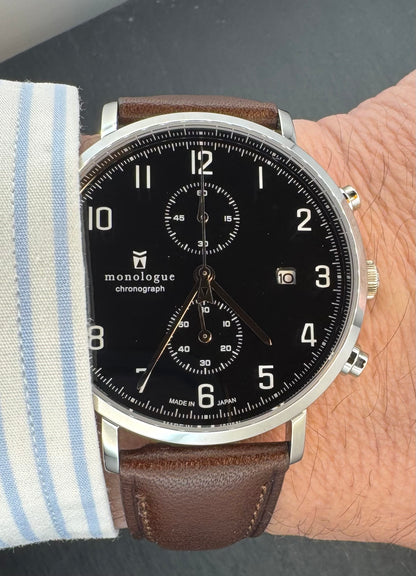 monologue MW401 Chronograph – Japan Made Chronograph im Full Set (ungetragen, 2025)