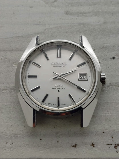 King Seiko Hi-Beat 5625-7000 – Caliber 5625A, Suwa Seikosha – Stainless steel, date only – March 1971 – freshly serviced