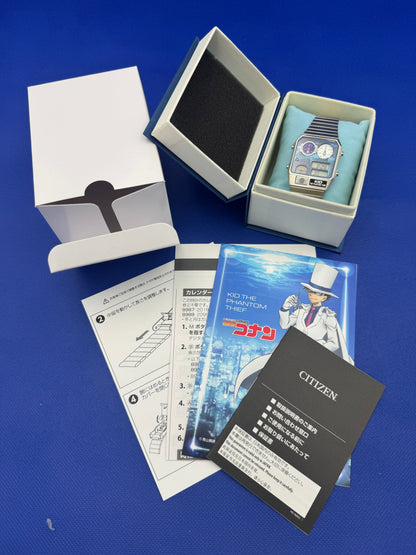Citizen × Detective Conan “Kid the Phantom Thief” – Limited Edition Ana-Digi Uhr (Full Set, ungetragen)