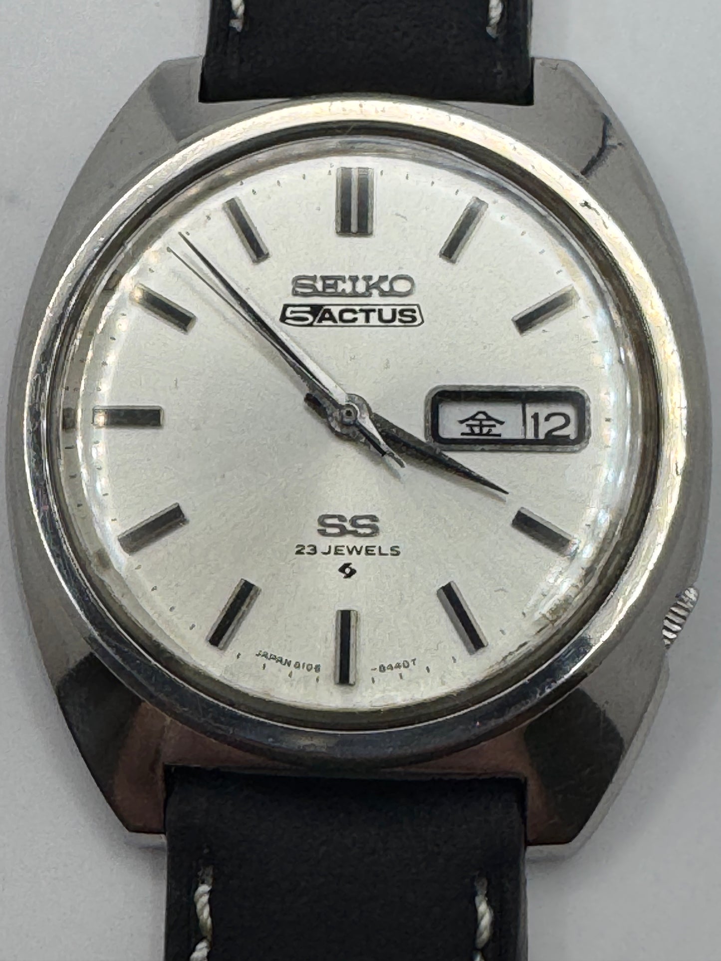Vintage Seiko 5 Actus SS Automatic 23 Jewels Ref. 6106-8420 (November 1970) – JDM, Bilinguales Day-Date, Caliber 6106 (61GS-Verwandte Architektur) – Komplett revidiert Januar 2026
