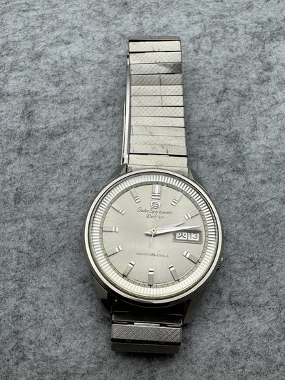 Seiko Sportsmatic Deluxe 7619-7010 - March 1966 - Diashock 25 Jewels, fluted bezel - Original band - freshly serviced