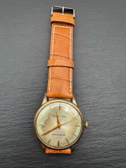 Seiko Crown Diashock 21 Jewels – frühe 1960er – Tropical Dial – technischer Urahn der Grand Seiko