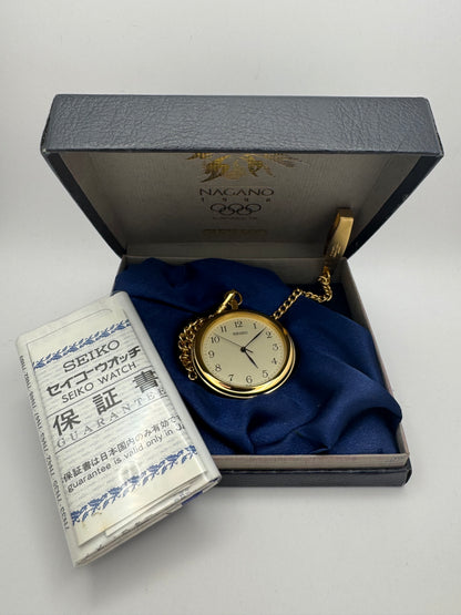 Seiko Taschenuhr „Nagano 1998 Olympic Edition“ – Full Set (Januar 1997)