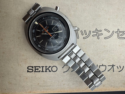 Seiko 5 Sports JDM Speed-Timer 7017-6010 – Caliber 7017, flyback chronograph with inner bezel, Daini Seikosha – February 1971 – freshly serviced