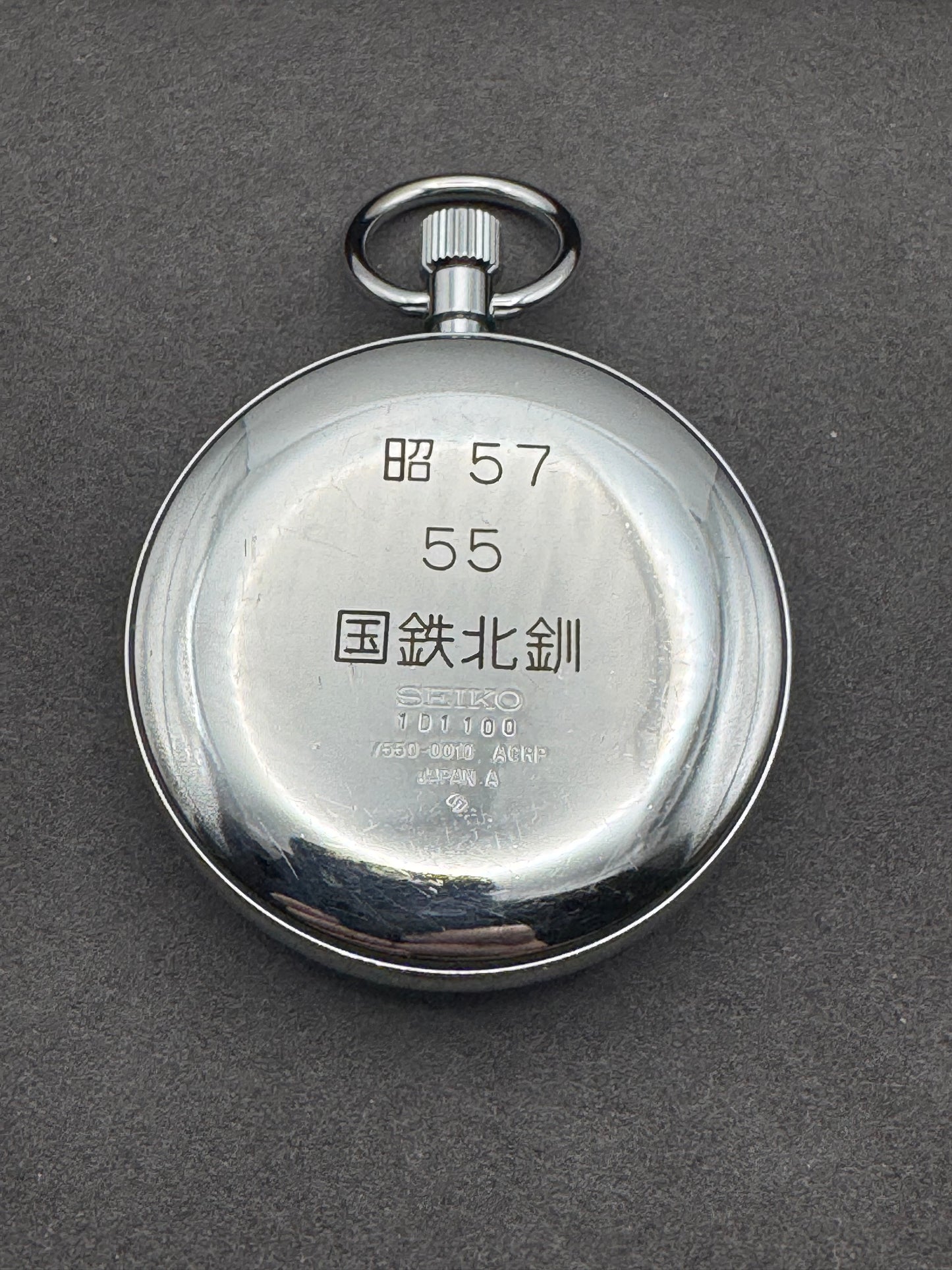 Seiko Quarz Eisenbahner Taschenuhr (1982) – Ref. 7550-0010